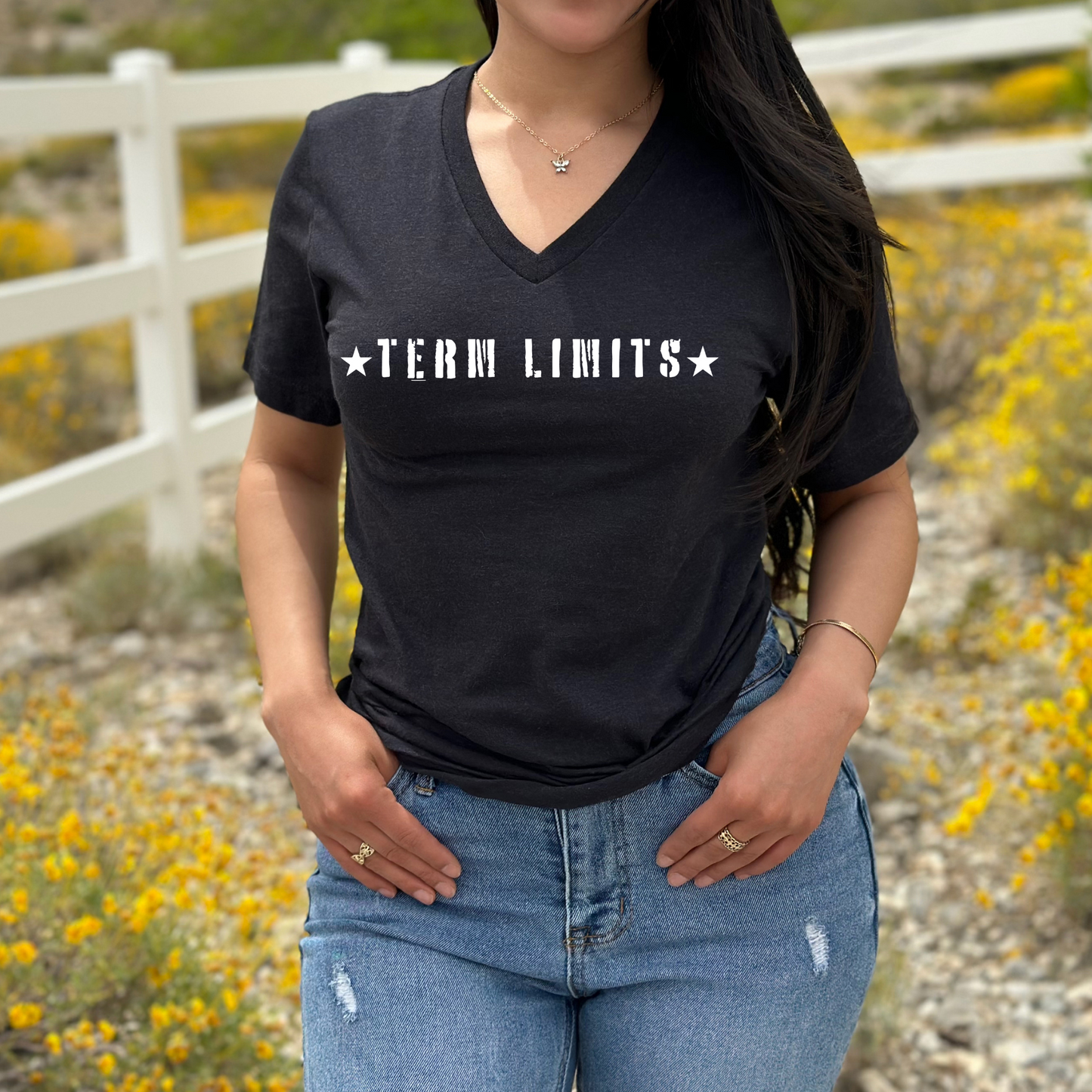 Term Limits - Unisex V-Neck Jersey Tee