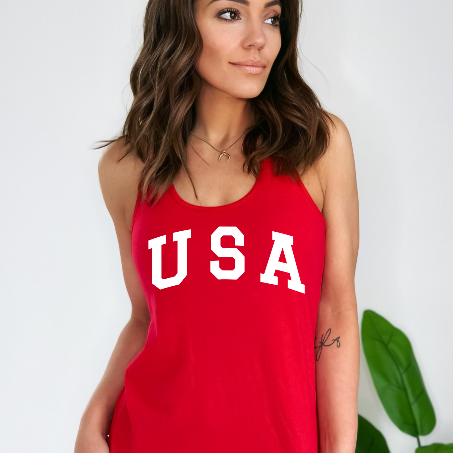 USA - Women's Racerback Tank