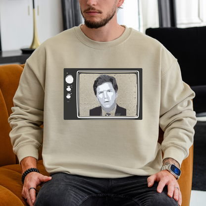 Tucker Carlson Retro TV - Unisex Crewneck Sweatshirt