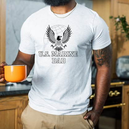 Proud US Marine Dad - Unisex Jersey Tee