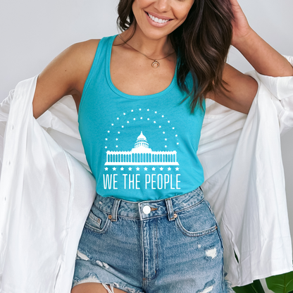 We The People's House - Women's Racerback Tank