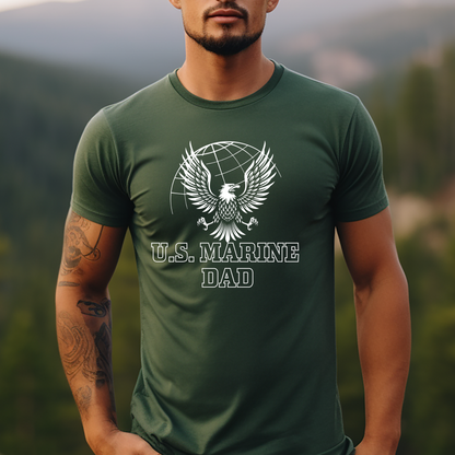 Proud US Marine Dad - Unisex Jersey Tee