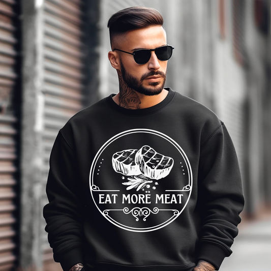 Eat More Meat - Unisex Crewneck Sweatshirt