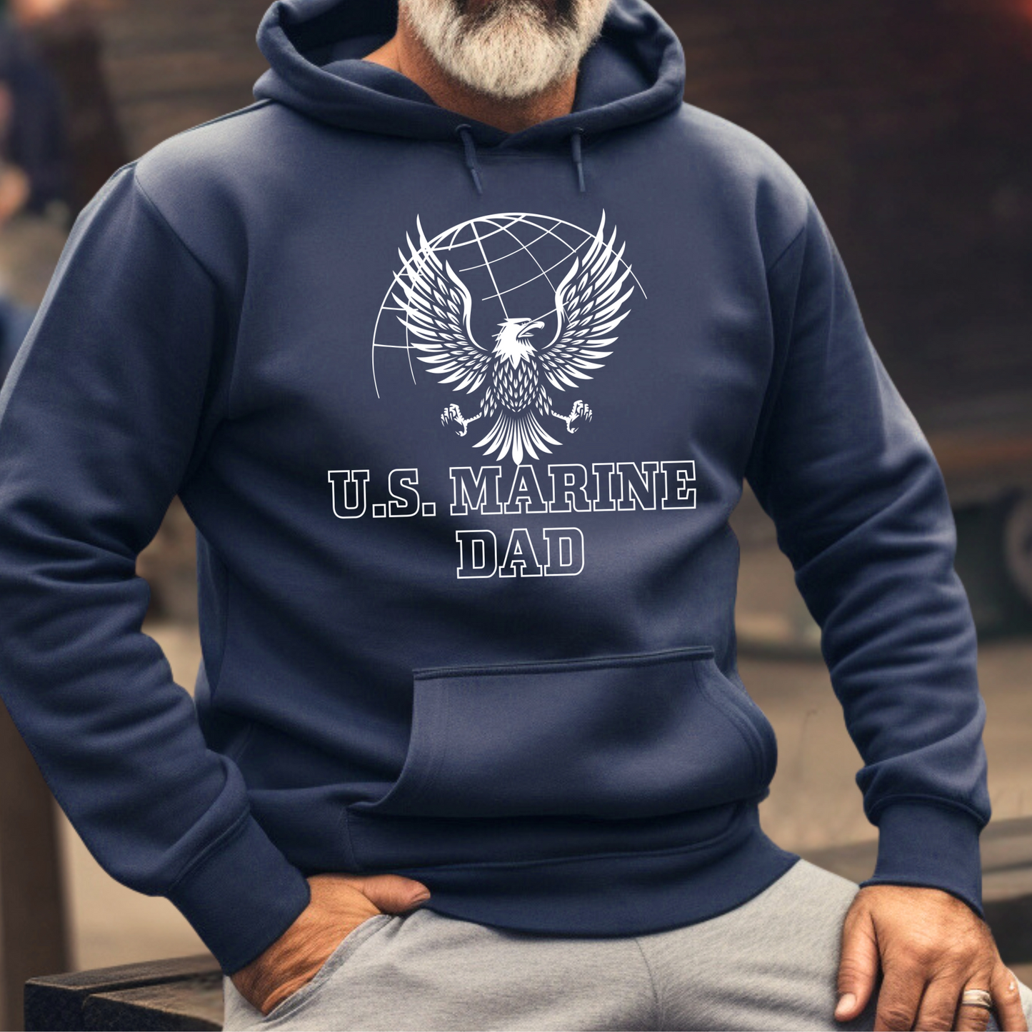 U.S Marine Dad - Unisex Hoodie