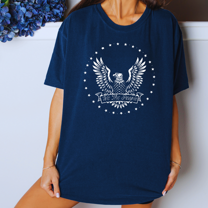 We The People Eagle & Stars - Unisex Garment-Dyed Heavyweight Tee