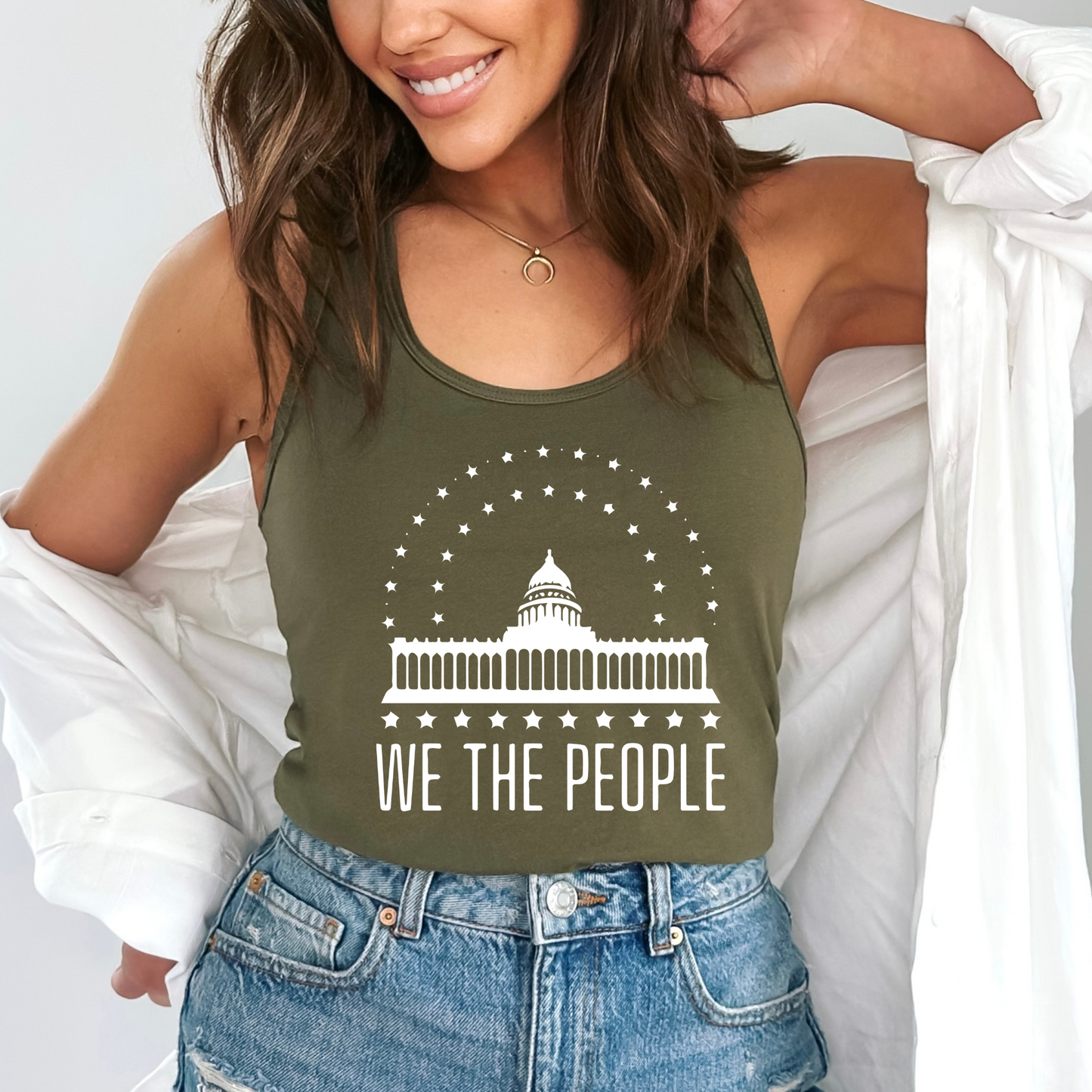 We The People's House - Women's Racerback Tank