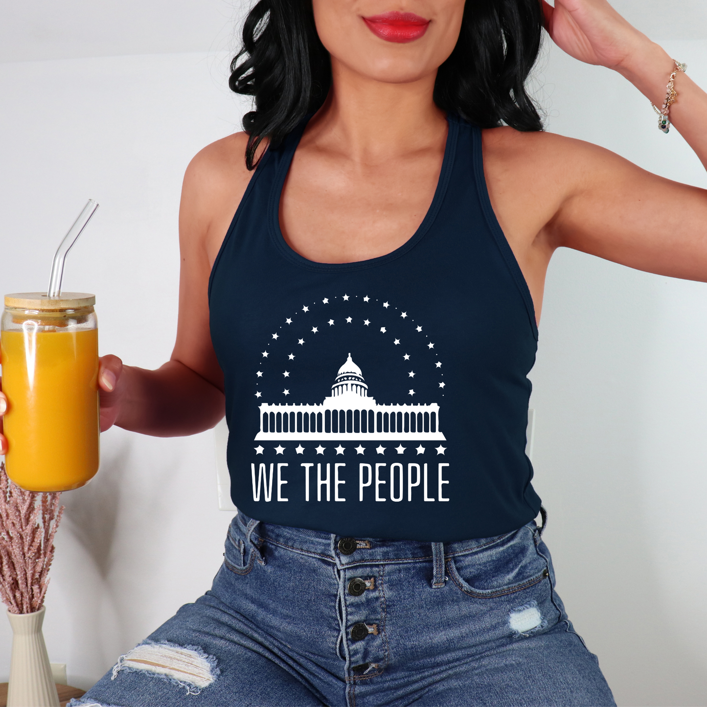 We The People's House - Women's Racerback Tank