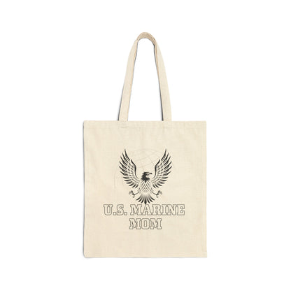 U.S. Marine Mom - Cotton Canvas Tote Bag