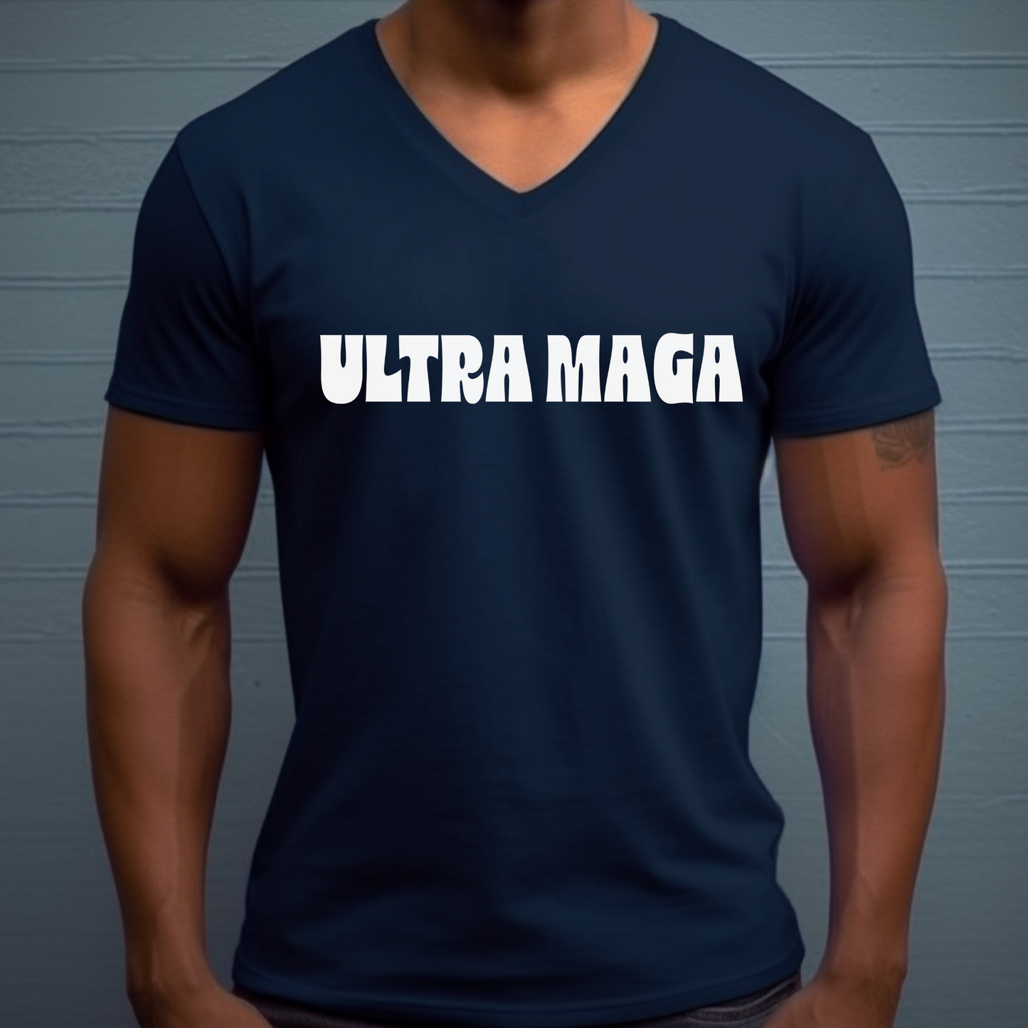 ULTRA MAGA - Unisex Jersey V-Neck Tee