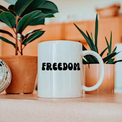 Freedom - White Glossy Mug