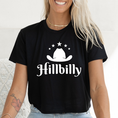 Hillbilly - Women's Flowy Cropped Tee