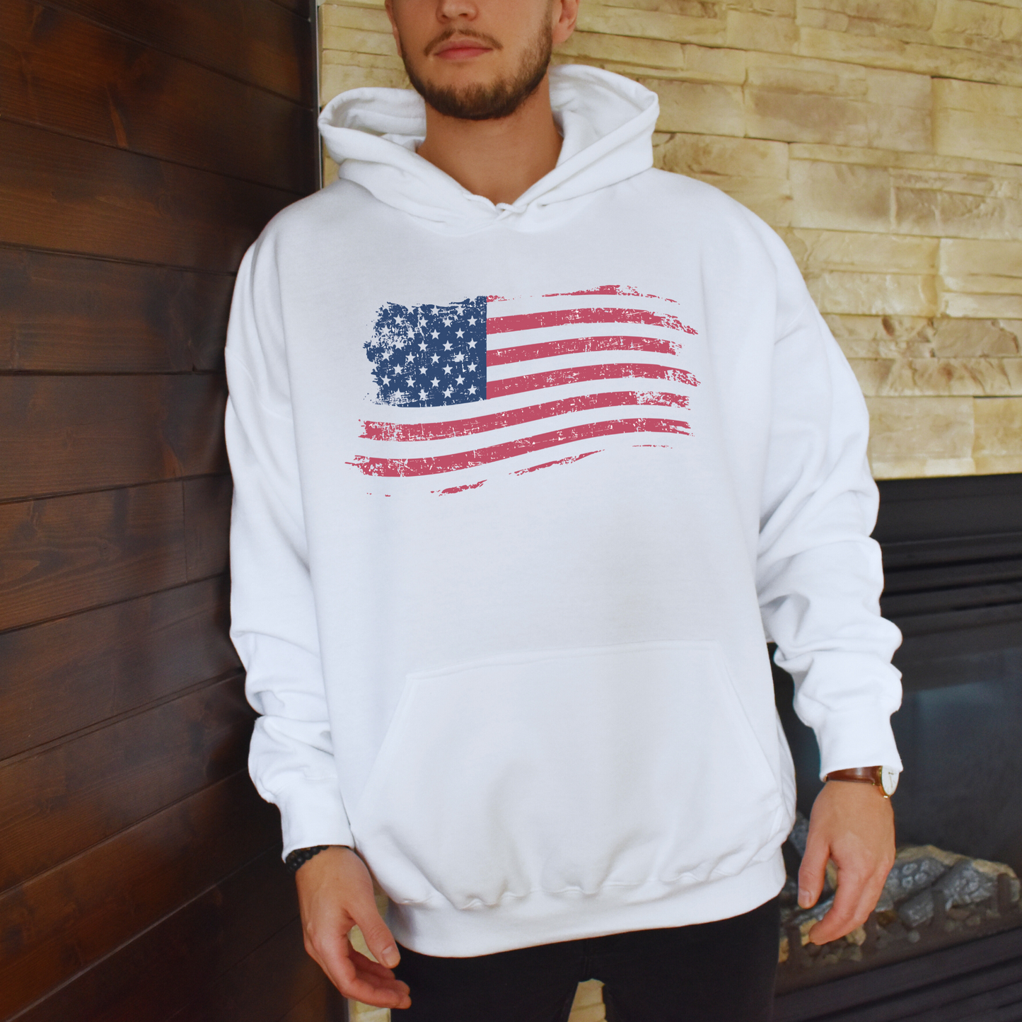 American Flag - Unisex Hoodie