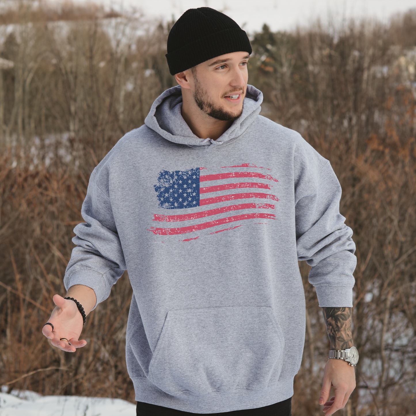 American Flag - Unisex Hoodie