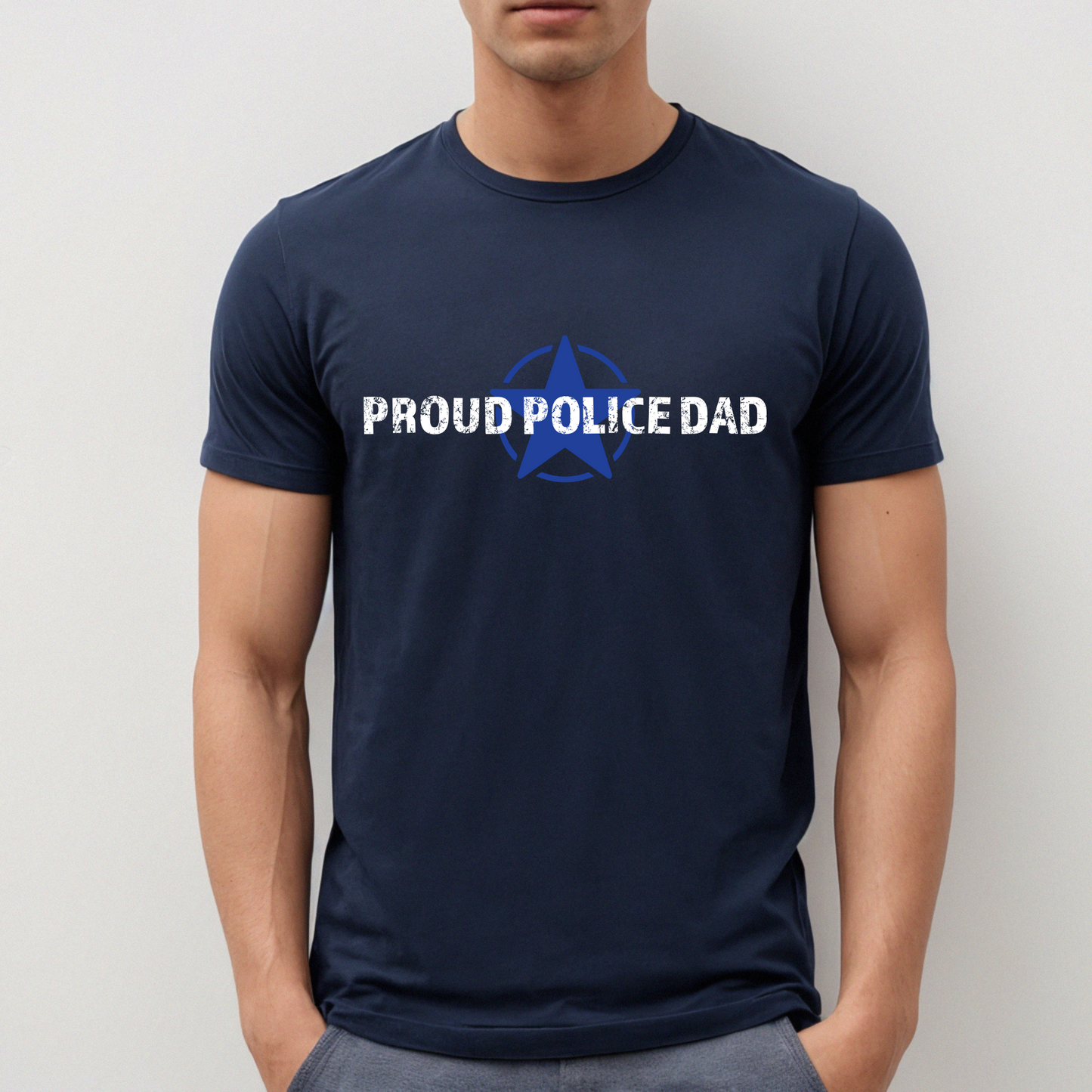 Proud Police Dad - Unisex Jersey Tee