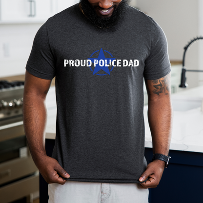 Proud Police Dad - Unisex Jersey Tee