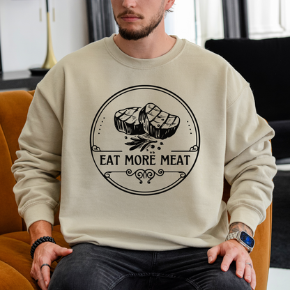 Eat More Meat - Unisex Crewneck Sweatshirt