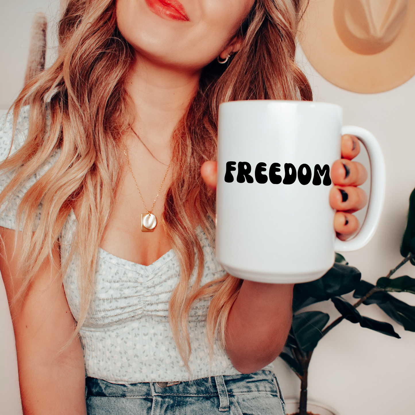 Freedom - White Glossy Mug