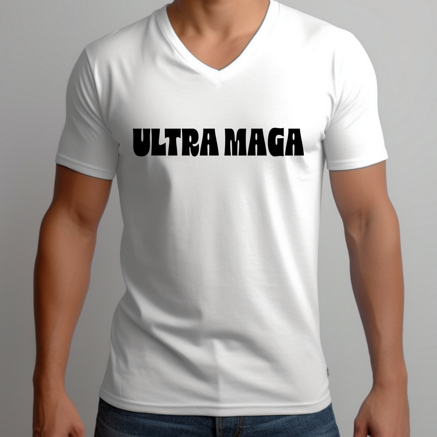 ULTRA MAGA - Unisex Jersey V-Neck Tee