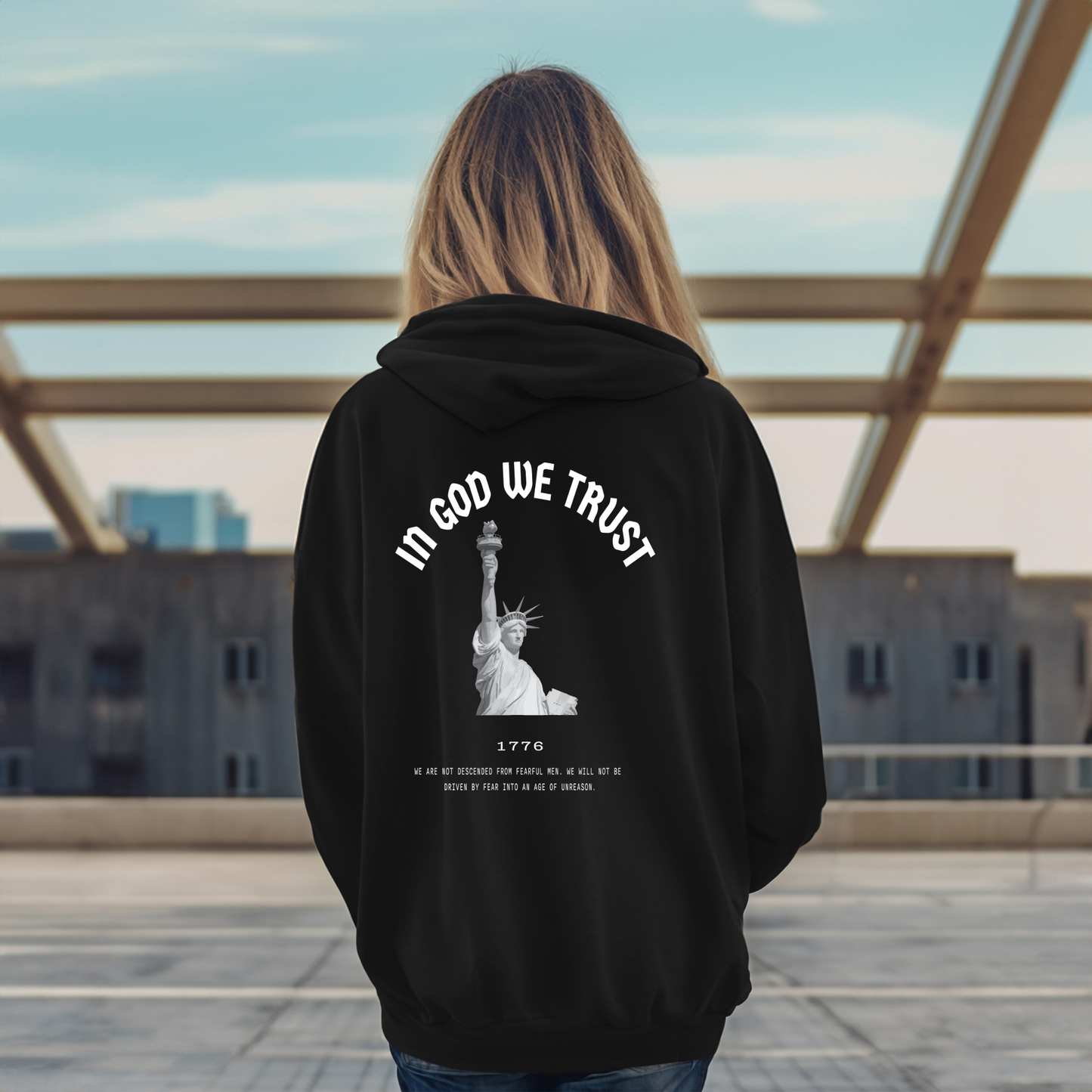 In God We Trust Lady Liberty - Unisex Hoodie