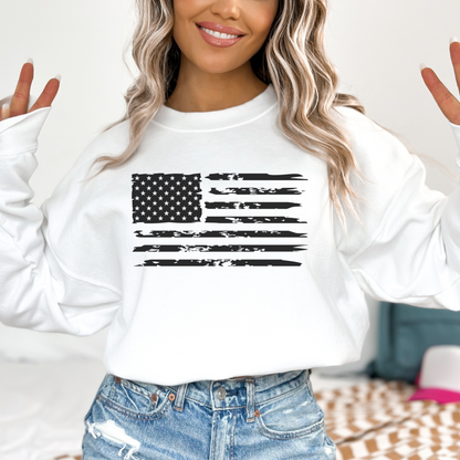 American Flag - Unisex Crewneck Sweatshirt