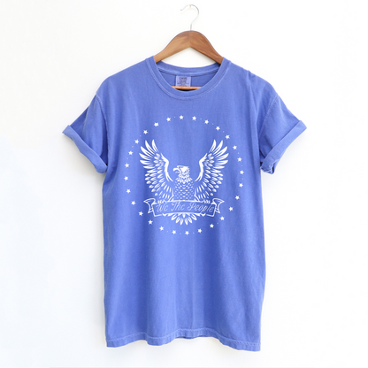 We The People Eagle & Stars - Unisex Garment-Dyed Heavyweight Tee