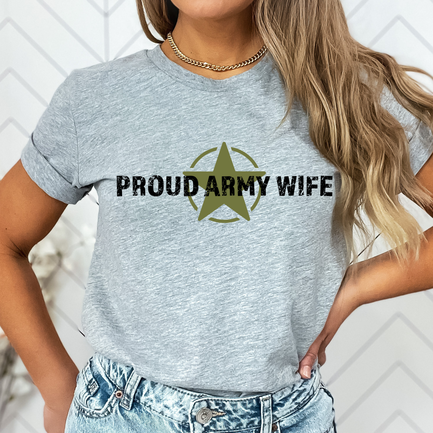 Proud Army Wife - Unisex Jersey Tee