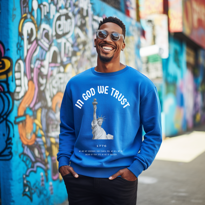 In God We Trust Lady Liberty - Unisex Crewneck Sweatshirt