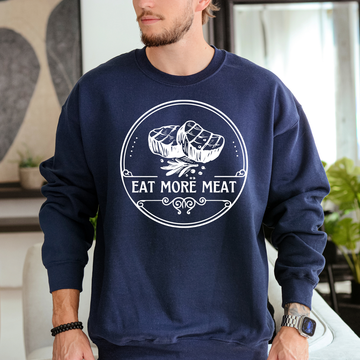 Eat More Meat - Unisex Crewneck Sweatshirt