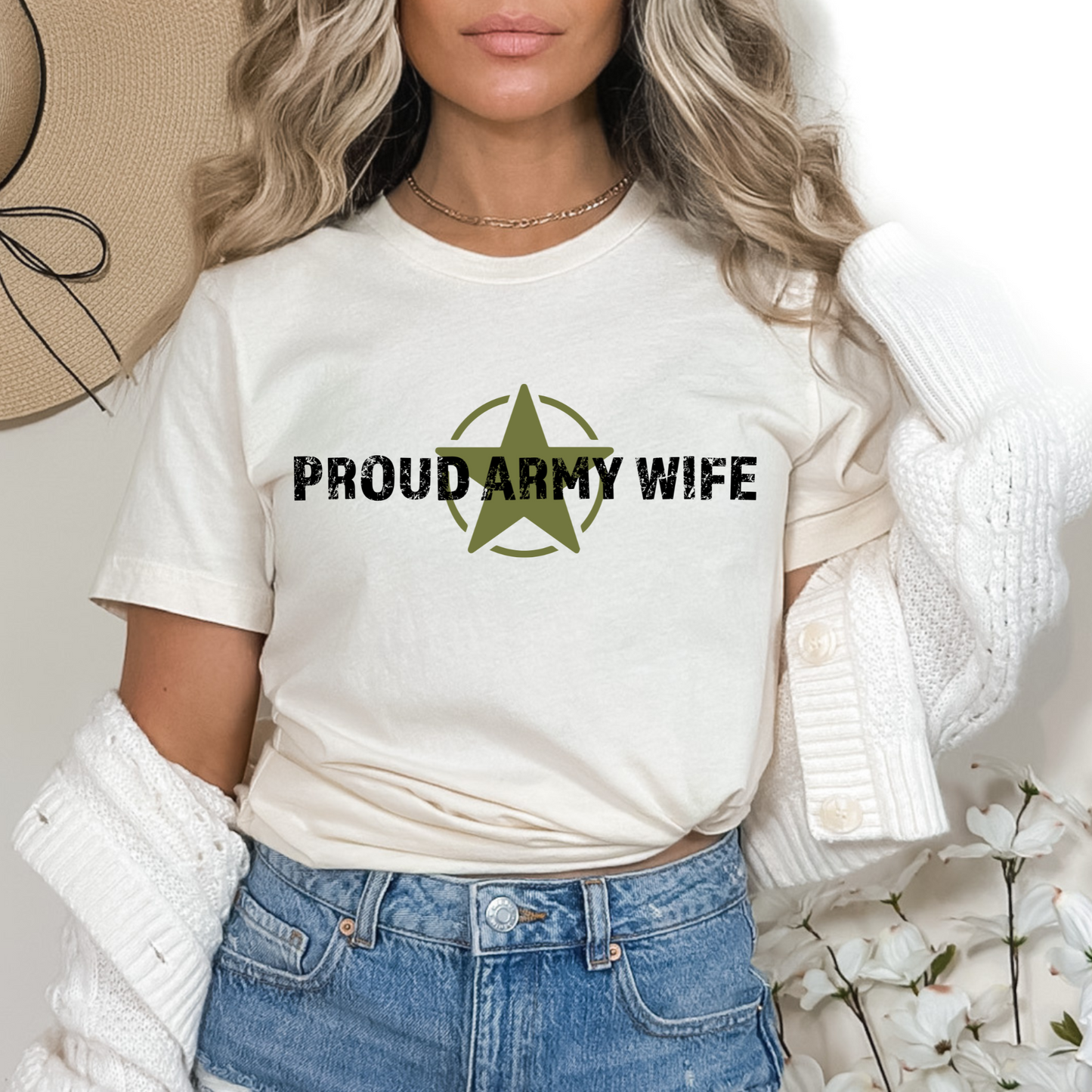 Proud Army Wife - Unisex Jersey Tee