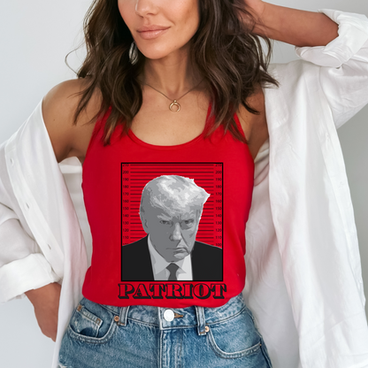 Trump Mugshot Patriot - Women's Racerback Tank