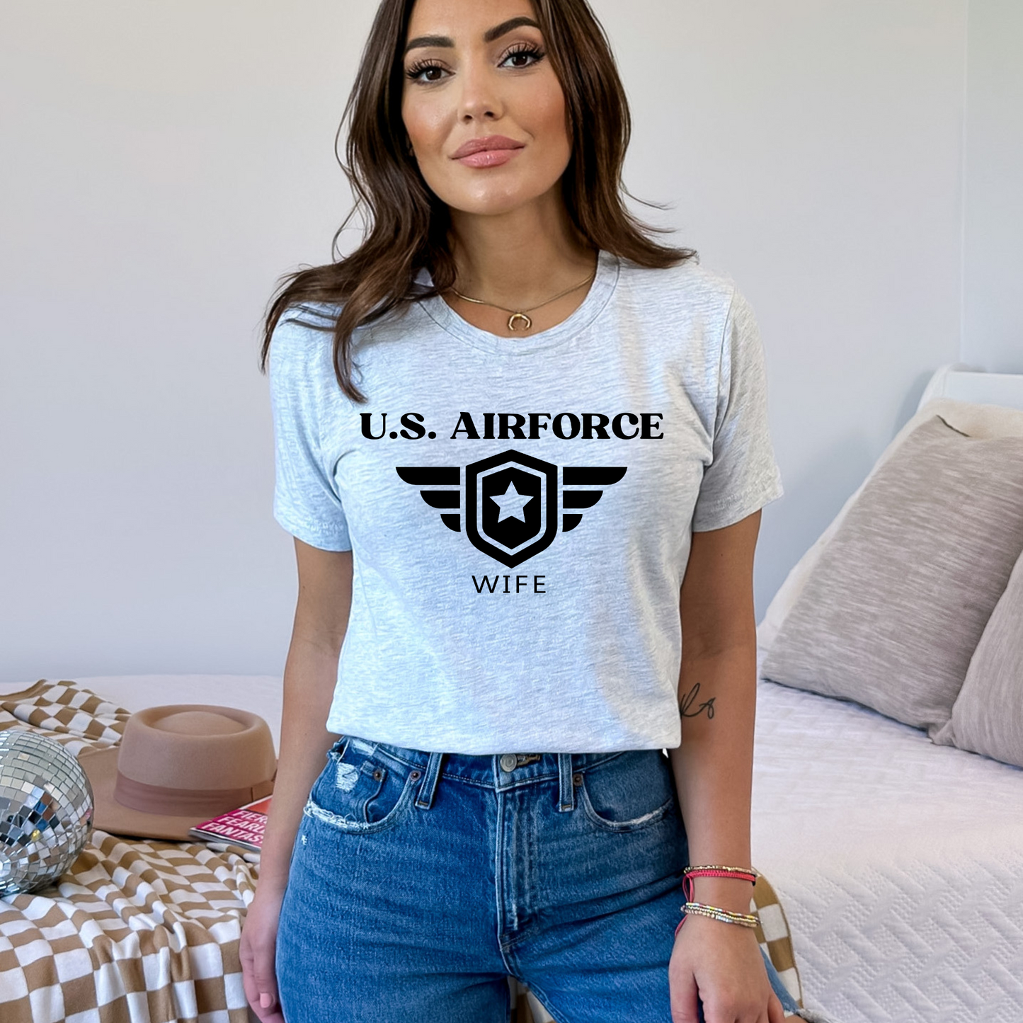 US Airforce Wife - Unisex Jersey Tee