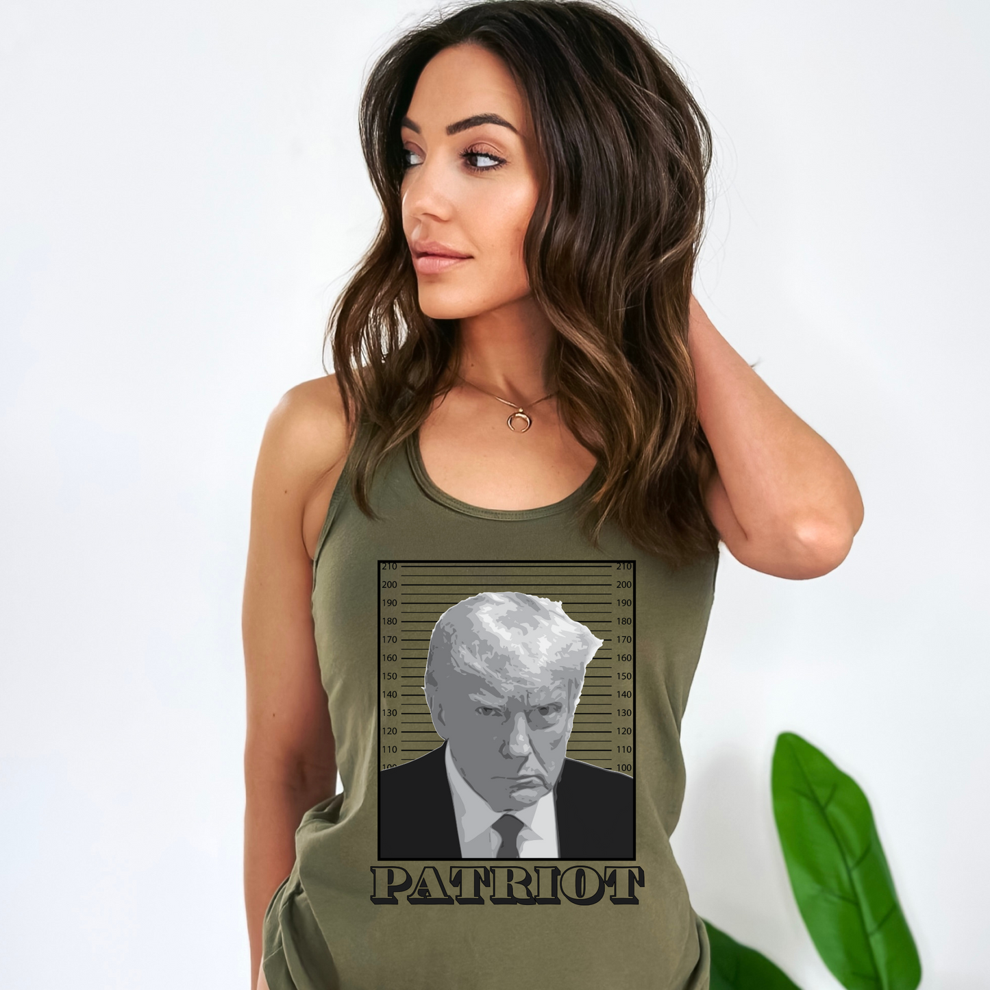 Trump Mugshot Patriot - Women's Racerback Tank