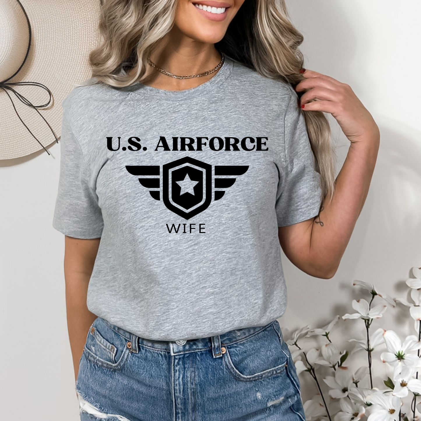 US Airforce Wife - Unisex Jersey Tee