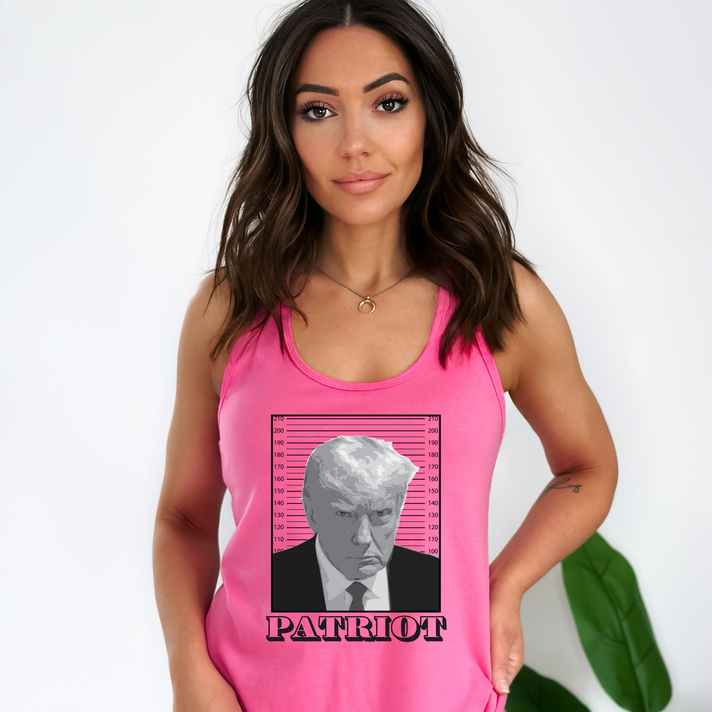 Trump Mugshot Patriot - Women's Racerback Tank