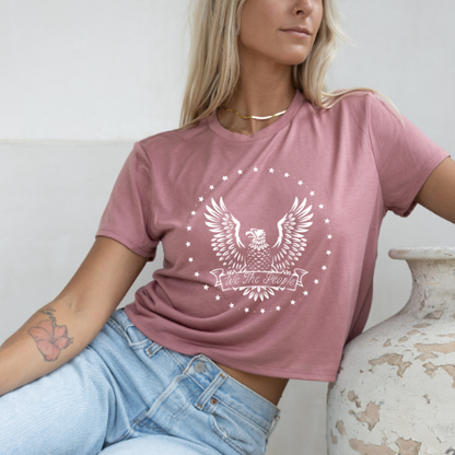 We The People - Women's Flowy Cropped Tee