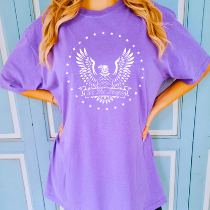 We The People Eagle & Stars - Unisex Garment-Dyed Heavyweight Tee