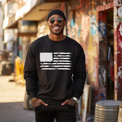 American Flag - Unisex Crewneck Sweatshirt