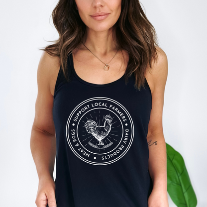 Support Local Farmers - Women's Racerback Tank