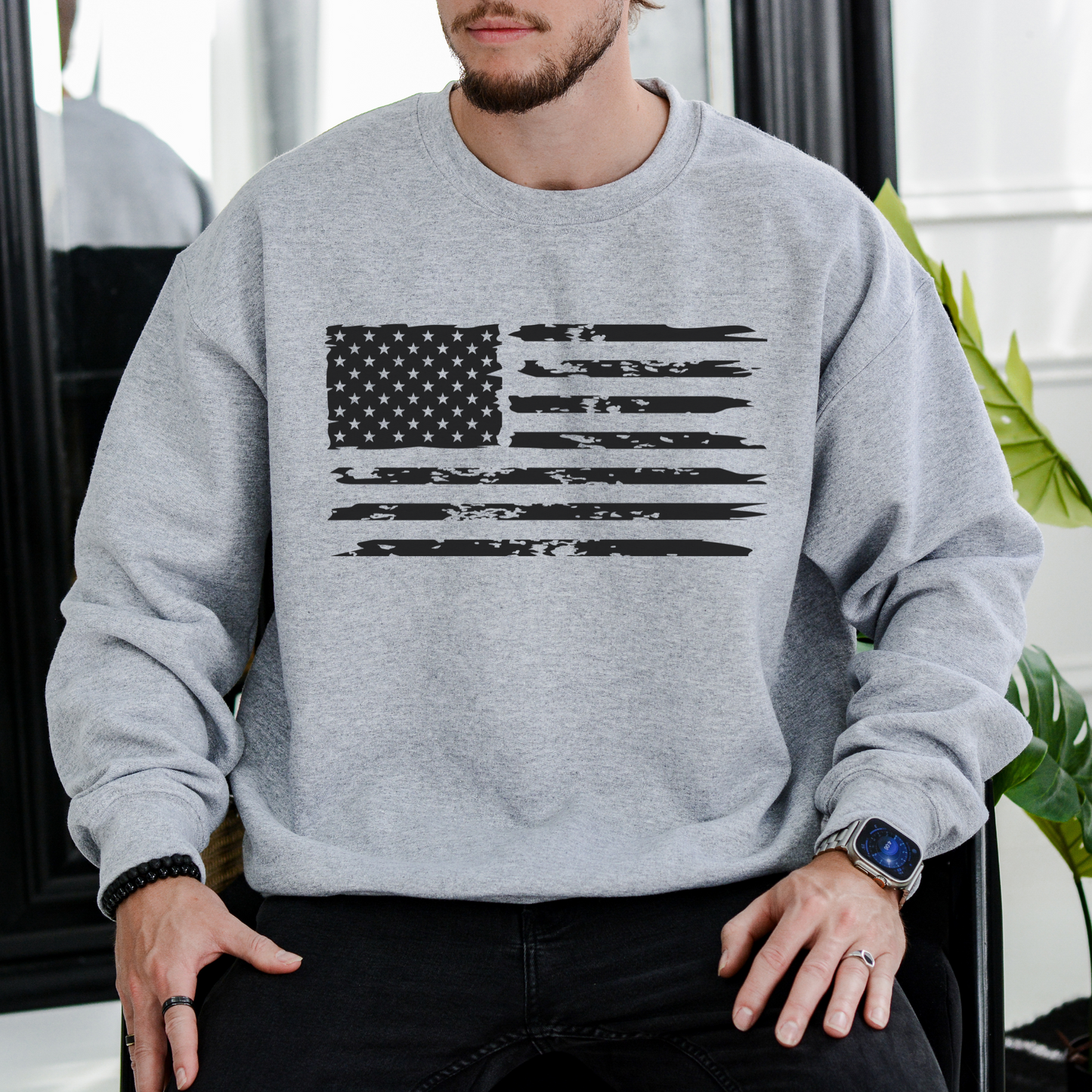 American Flag - Unisex Crewneck Sweatshirt