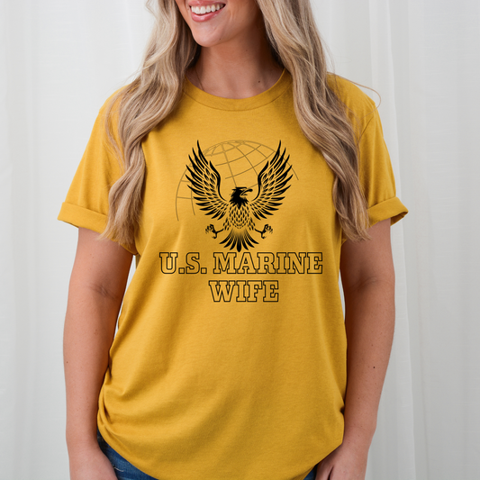 Proud Marine Wife - Unisex Jersey Tee