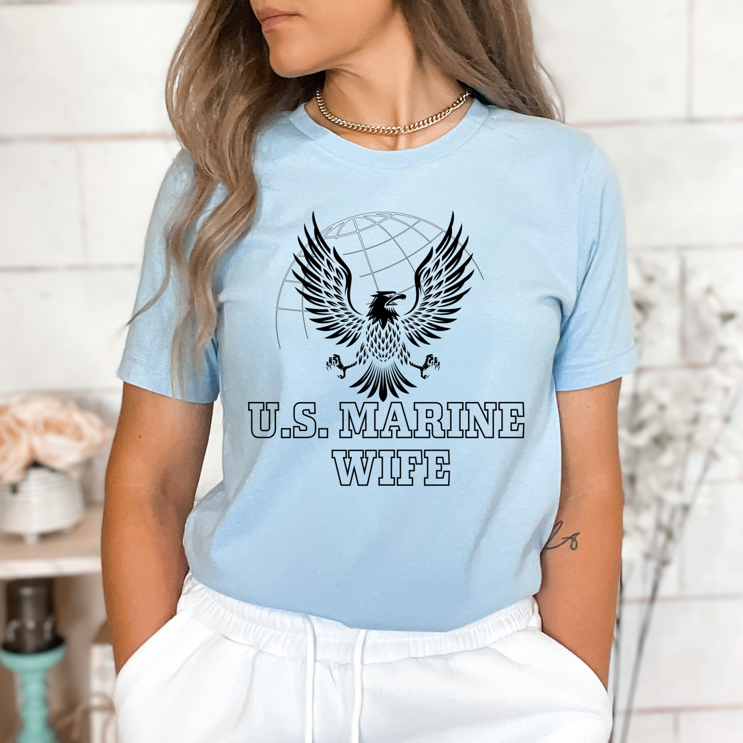 Proud Marine Wife - Unisex Jersey Tee