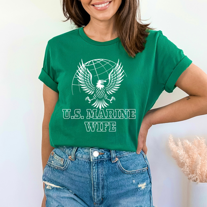 Proud Marine Wife - Unisex Jersey Tee