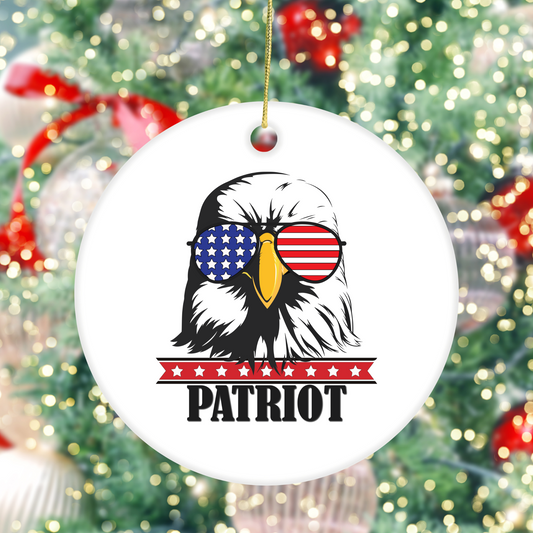 Patriot Eagle- Ceramic Ornament