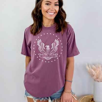 We The People Eagle & Stars - Unisex Garment-Dyed Heavyweight Tee