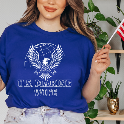 Proud Marine Wife - Unisex Jersey Tee