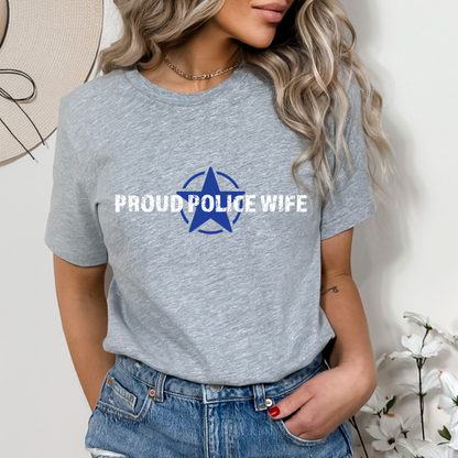 Proud Police Wife - Unisex Jersey Tee