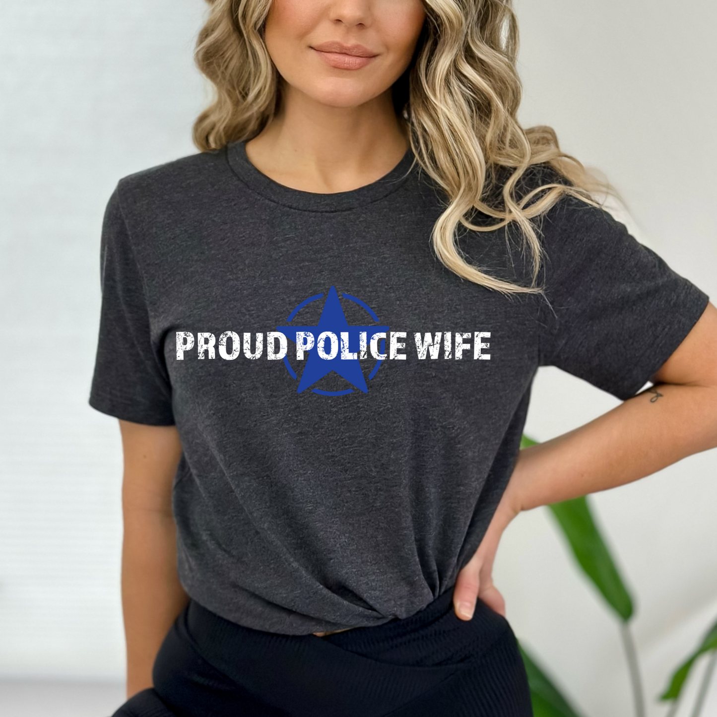 Proud Police Wife - Unisex Jersey Tee