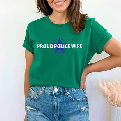 Proud Police Wife - Unisex Jersey Tee