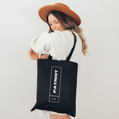 Patriot 1776 - Cotton Canvas Tote Bag