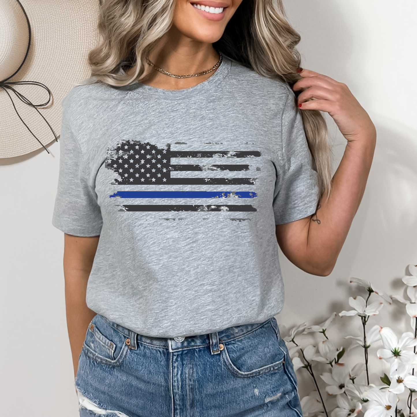 Thin Blue Line - Unisex Jersey Tee